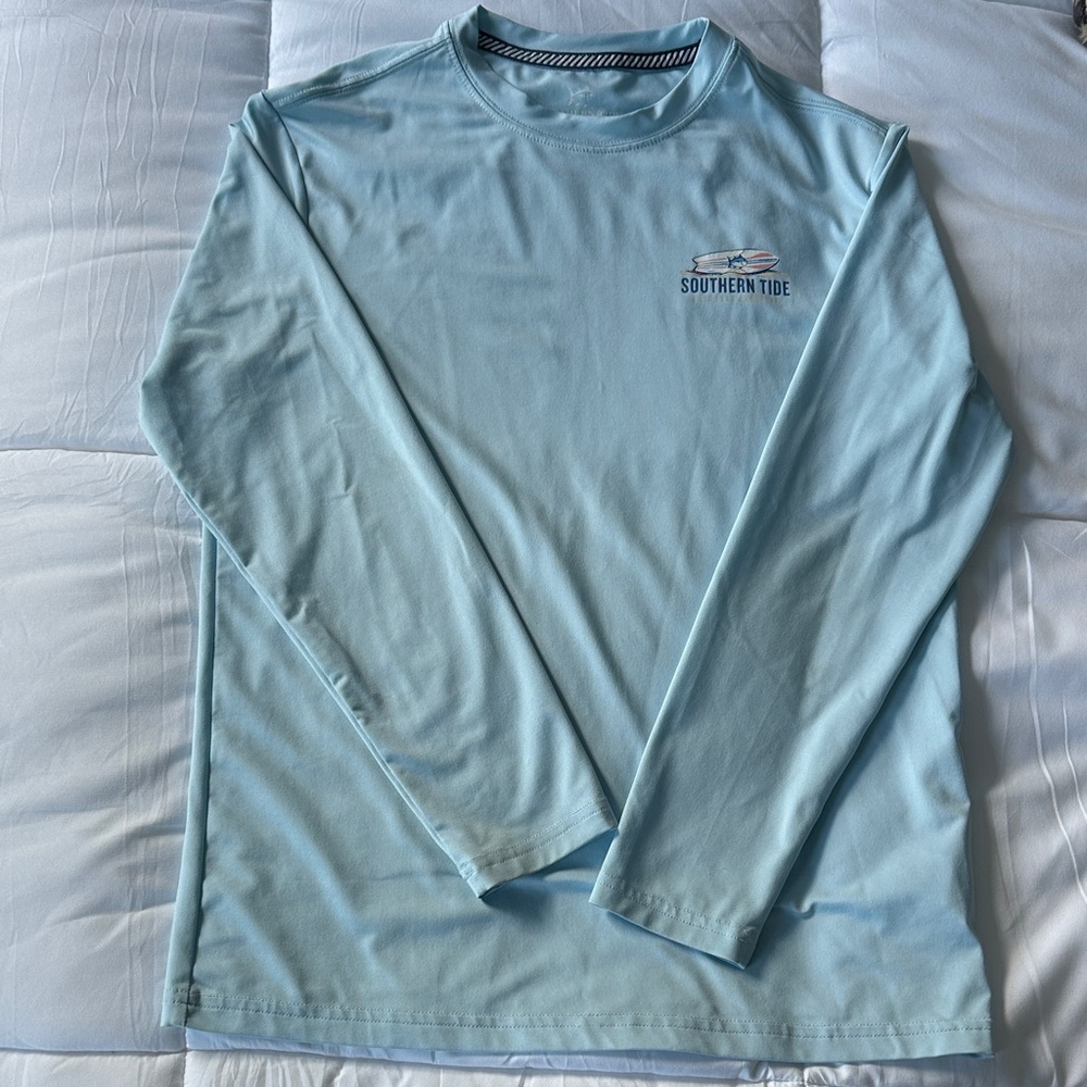 Southern Tide Boy’s Light Blue Long Sleeve Shirt